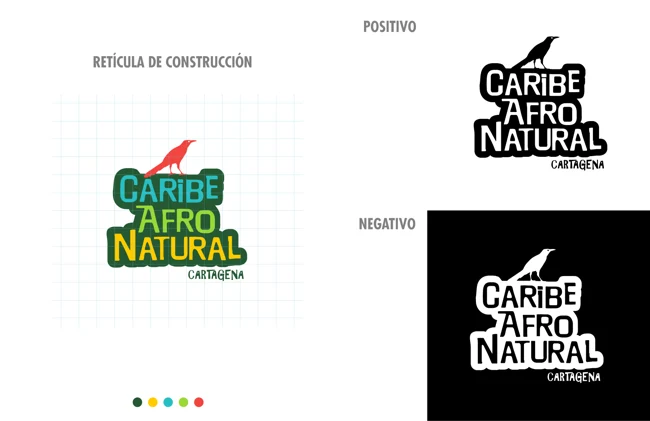 Construcción del símbolo — Caribe Afro Natural Cartagena