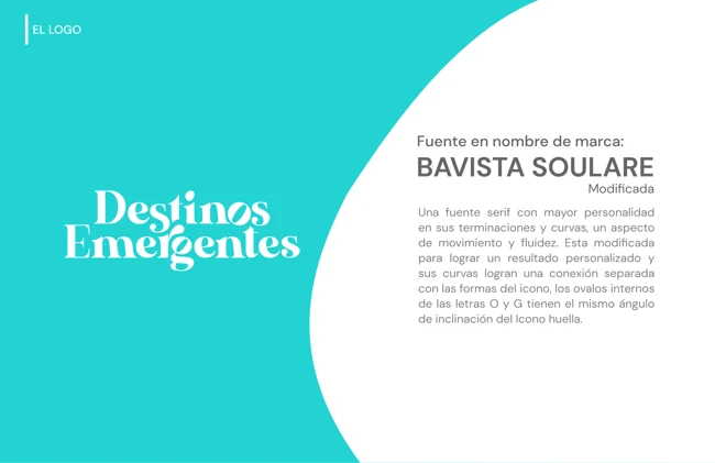 Tipografía del logotipo — Destinos Emergentes