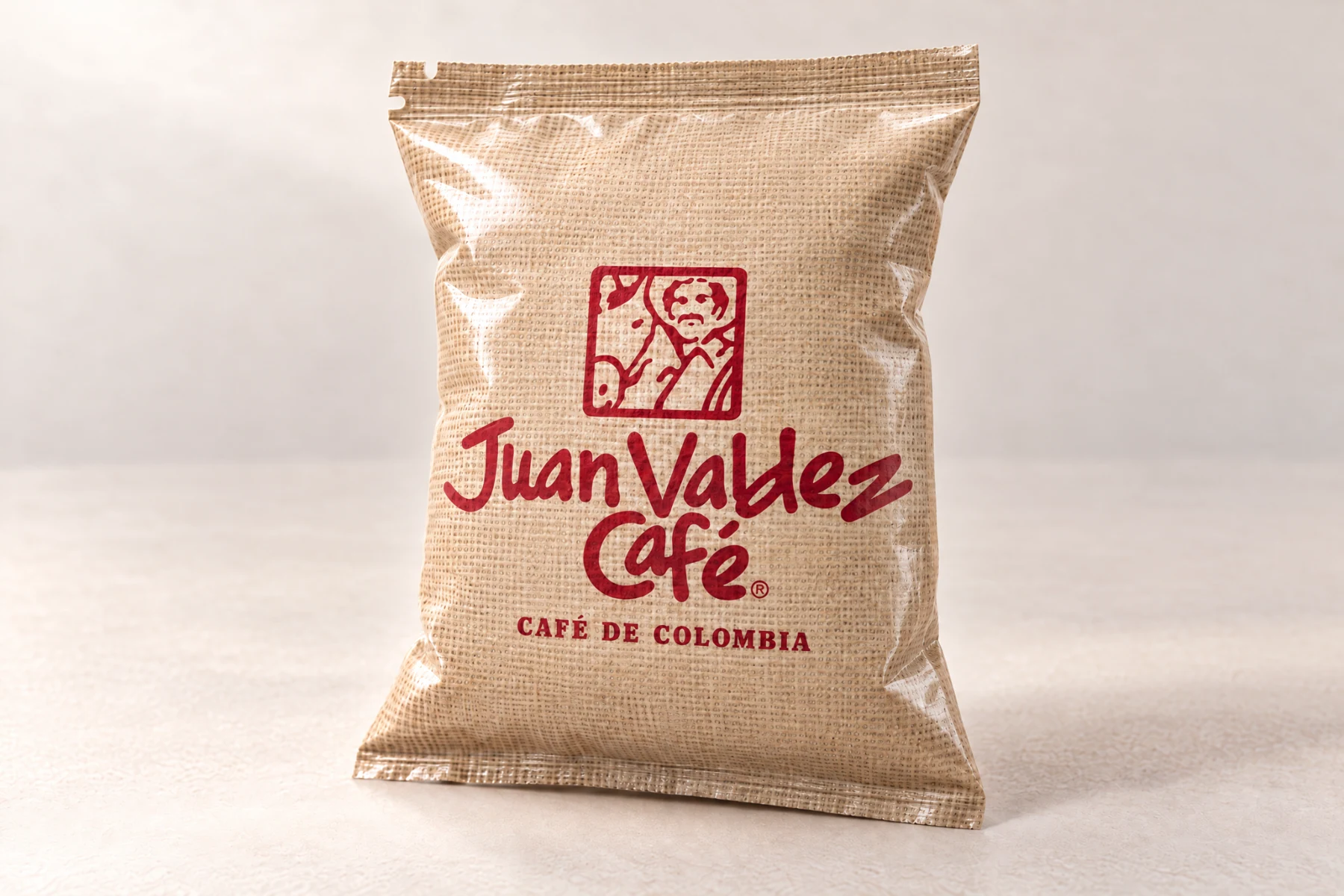 El empaque: plástico con textura estampada
