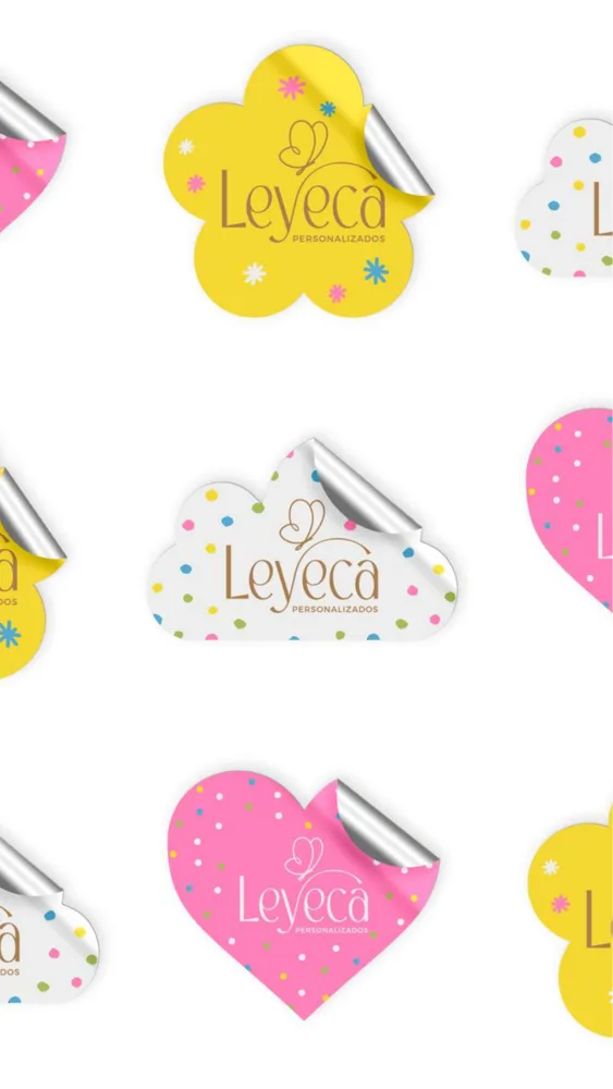 Etiquetas y piezas de color — Leyeca