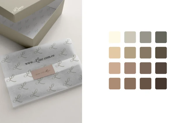 Papel y paleta de color — Lino
