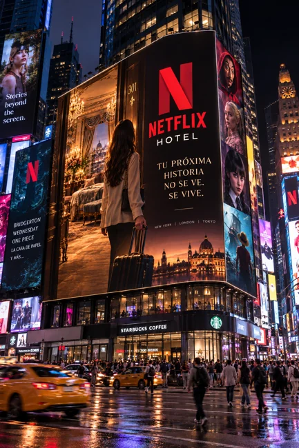 El anuncio en Times Square