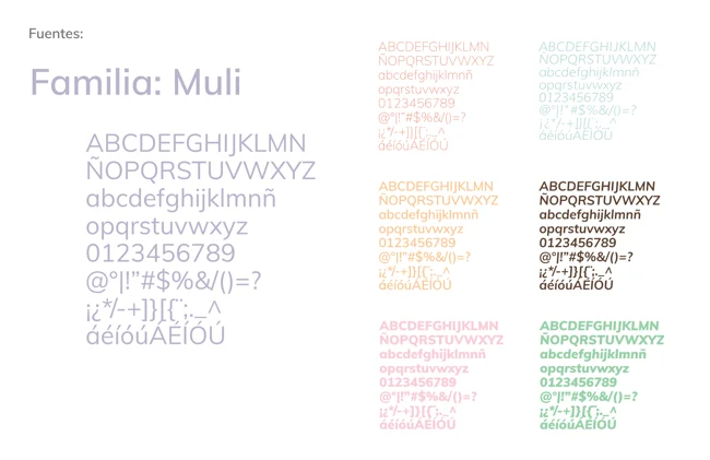 Tipografía complementaria — Pecopé Kids