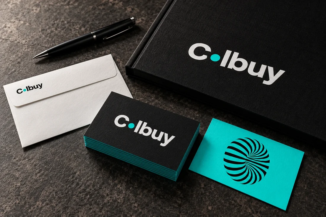 Papelería — mockup Colbuy