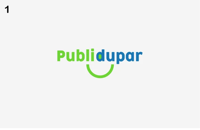 Identidad en verde y azul — Publidupar