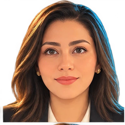 Retrato ilustrado de Ruby Sánchez, directora de Colbuy
