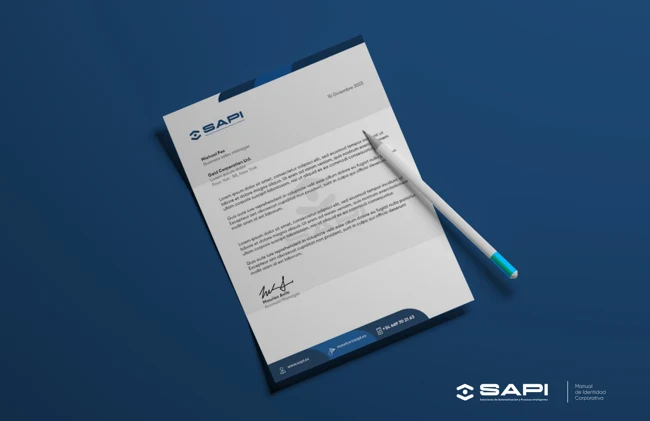 Hoja membretada — SAPI