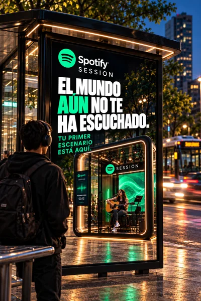 La propuesta en el paradero