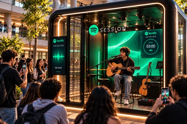 Una sesión, un público cercano