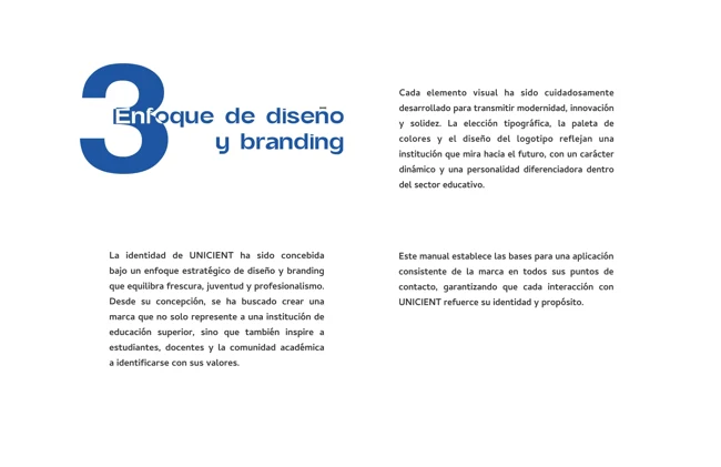 Enfoque de diseño — manual UNICIENT