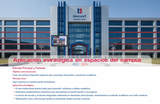 Fachada institucional — manual UNICIENT