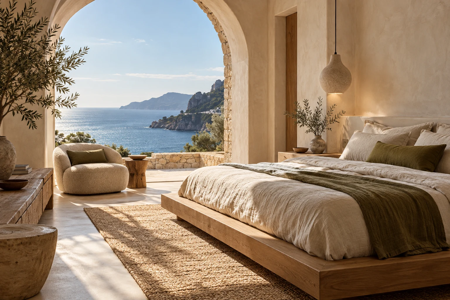 Suite conceptual con vista al mar