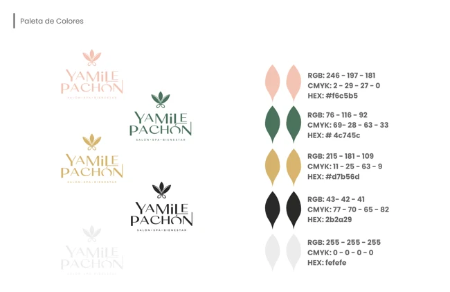 Paleta de colores — Yamile Pachón
