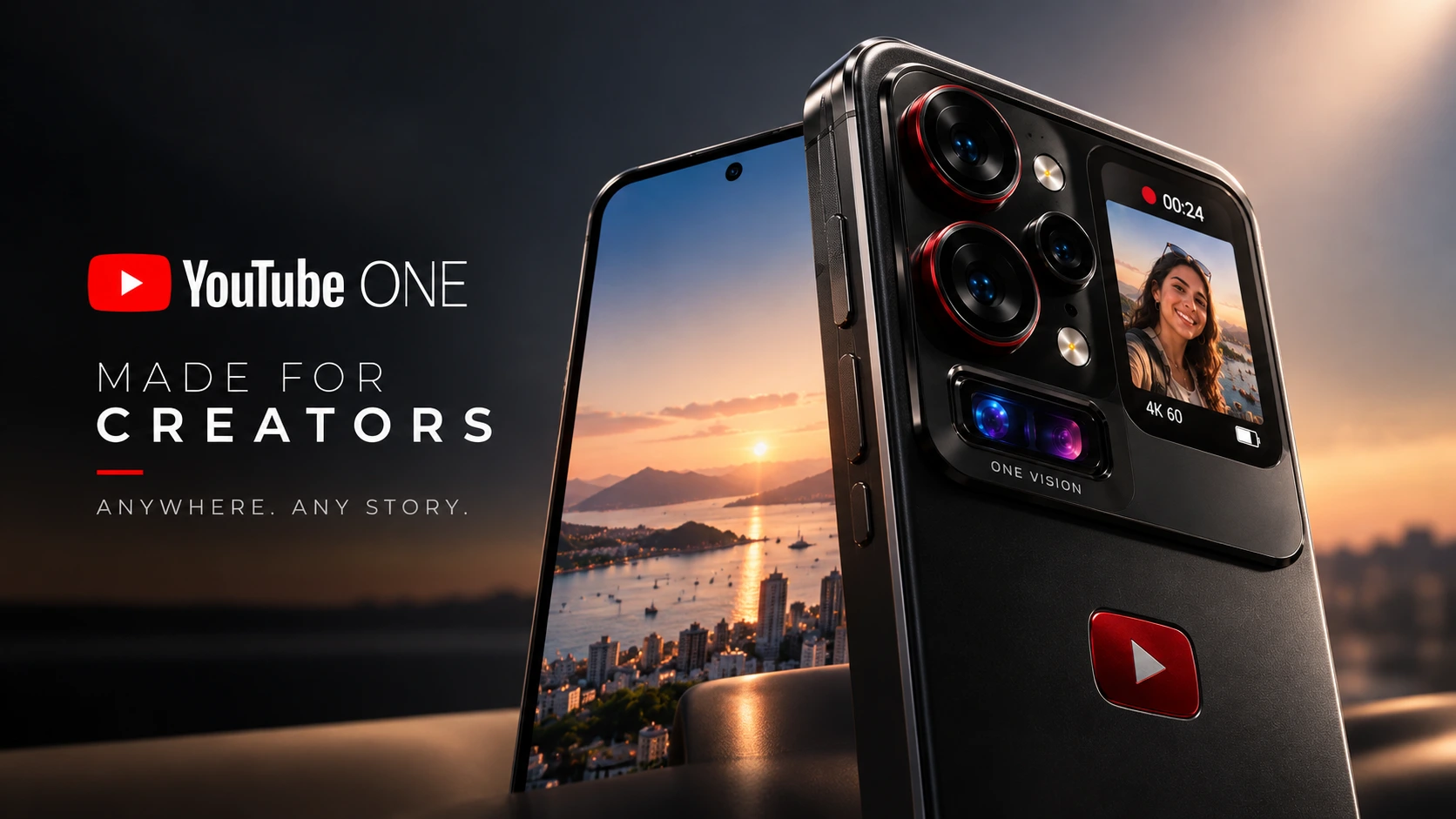 YouTube ONE, concepto de teléfono para creadores